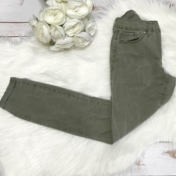 Jessica Simpson Denim - Jessica Simpson Forever Skinny Crop Olive Jeans 25